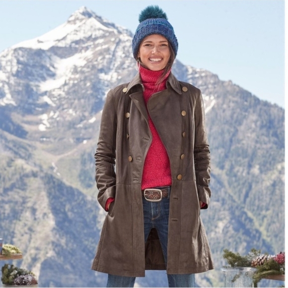 Sundance Carmicheal Leather Trenchcoat in Tuape | Size XL - Picture 3 of 14